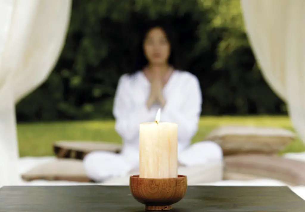 Meditation with a candle
